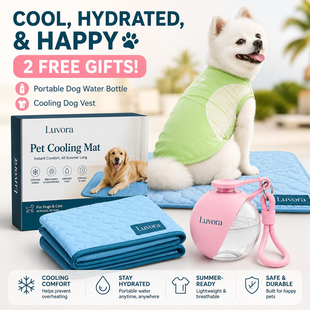 PawChill - Anti-Overheating Pet Pad