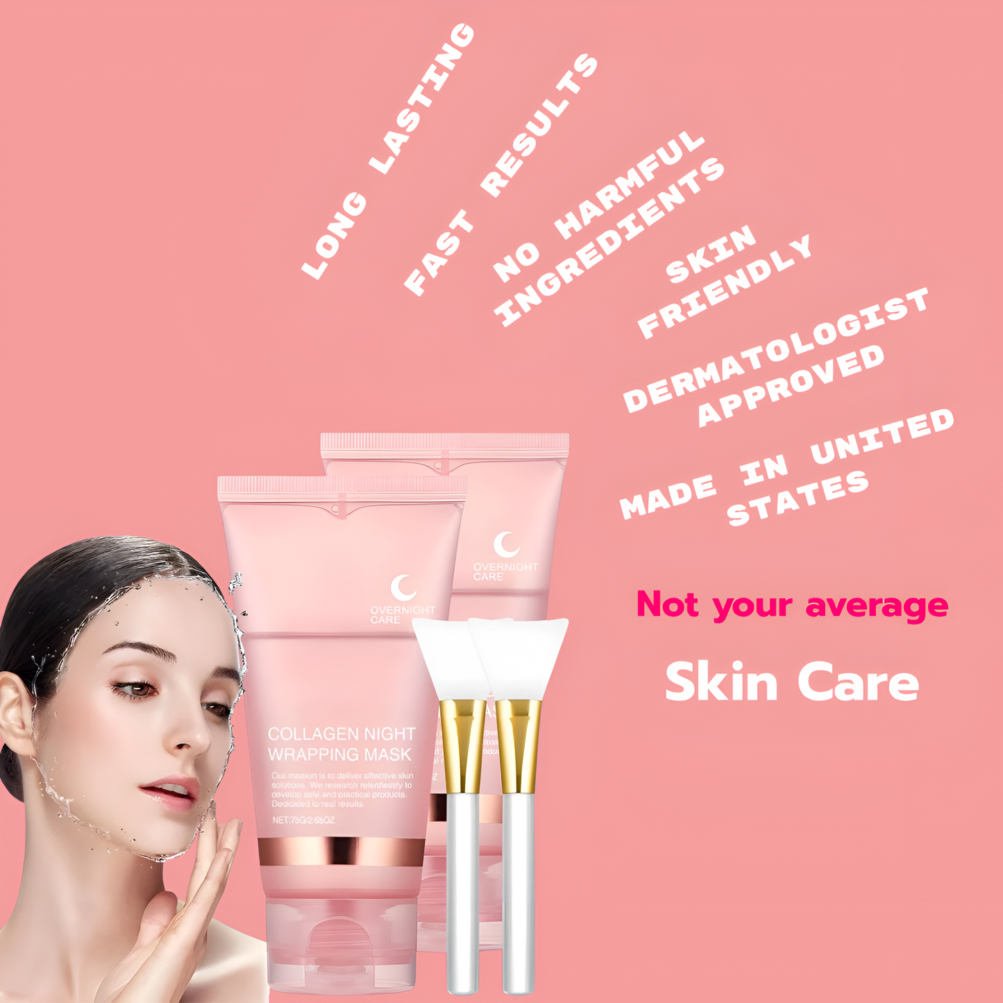 Collagen Overnight Beauty Mask - Deep Skin Renewal & Hydration