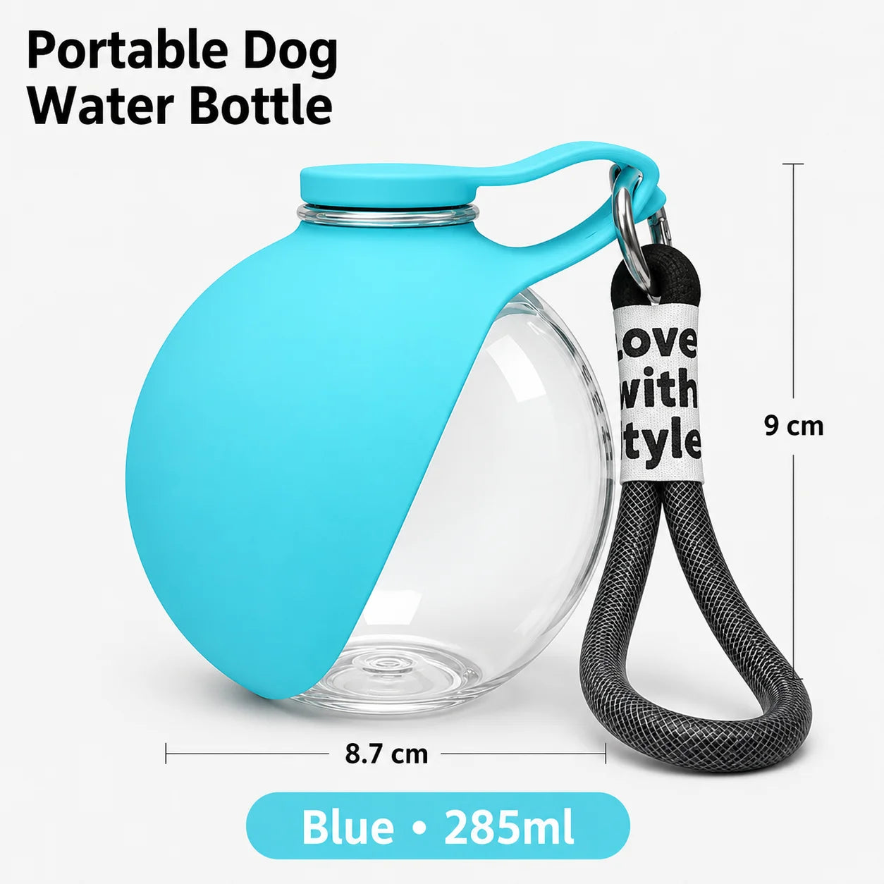 2 in 1 Portable Dog Water Bottle