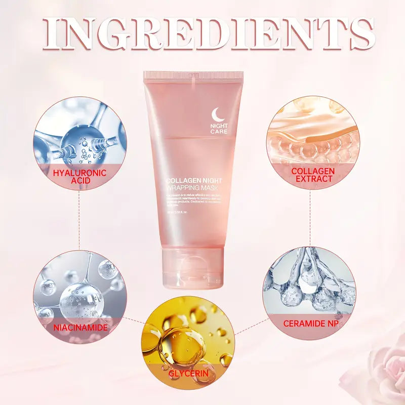 Collagen Overnight Beauty Mask - Deep Skin Renewal & Hydration